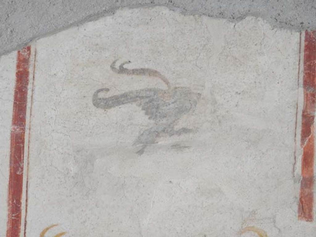 I.6.7 Pompeii. September 2019. Detail from upper area of south end of west wall. Photo courtesy of Klaus Heese.