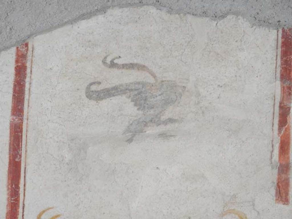 I.6.7 Pompeii. May 2016. Detail from upper area of south end of west wall. Photo courtesy of Buzz Ferebee.

