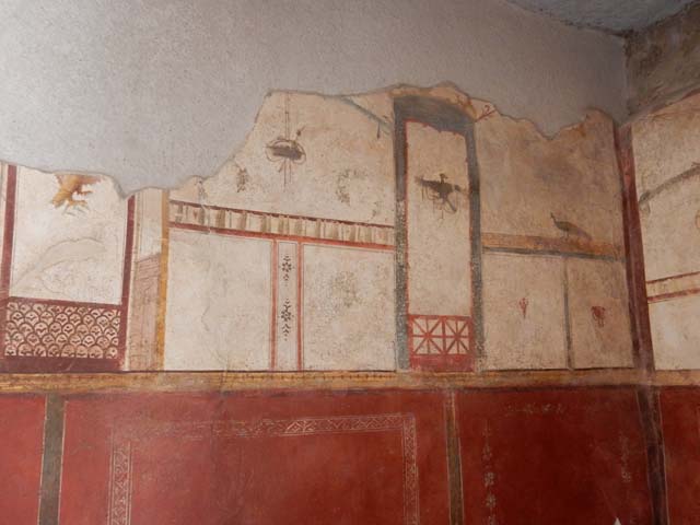 I.6.7 Pompeii. May 2016. North end of west wall in room on west of entrance room.
Photo courtesy of Buzz Ferebee.
