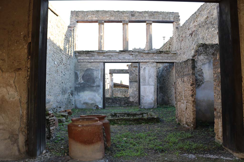 I.6.8 and 9 Pompeii. December 2018. Looking south towards rear rooms. Photo courtesy of Aude Durand.