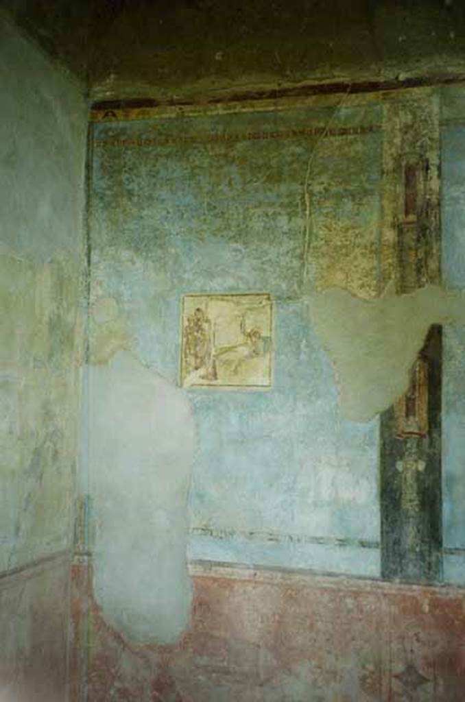 I.6.11 Pompeii. June 2010. East wall in north-east corner of atrium. Photo courtesy of Rick Bauer.