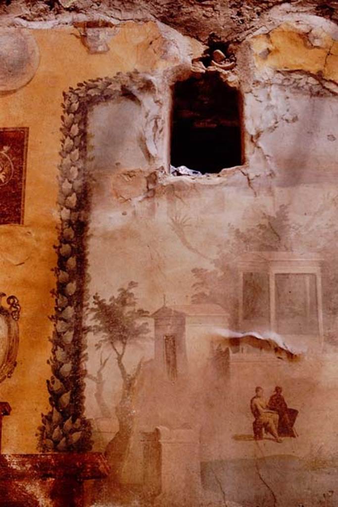 I.6.15 Pompeii. 1964. Room 9, east wall of small garden. Nile scene. Photo by Stanley A. Jashemski.
Source: The Wilhelmina and Stanley A. Jashemski archive in the University of Maryland Library, Special Collections (See collection page) and made available under the Creative Commons Attribution-Non Commercial License v.4. See Licence and use details.
J64f0925