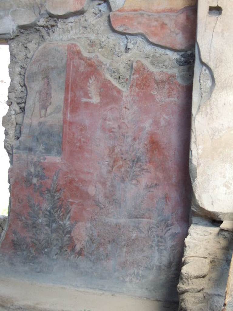 I.6.15 Pompeii. December 2007. Room 9, Small garden. East wall.