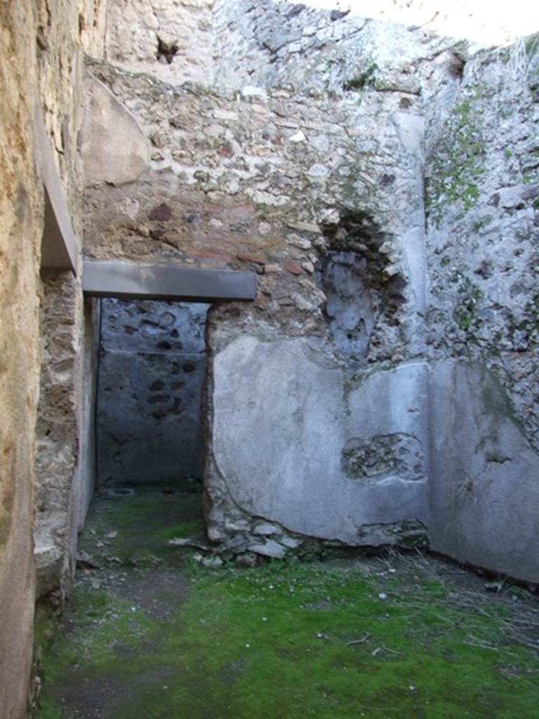 I.6.15 Pompeii. March 2009. Room 10, with north wall and doorway to another room at rear.