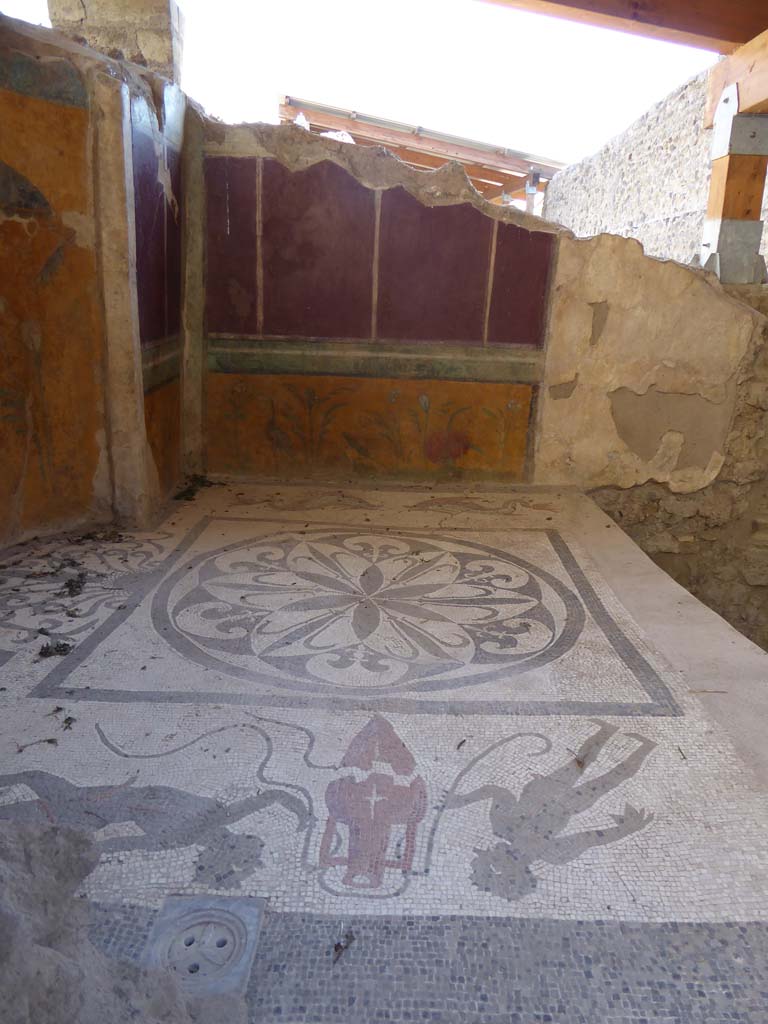 I.6.2 Pompeii. September 2017. Looking east across the coloured mosaic flooring.
Foto Annette Haug, ERC Grant 681269 DÉCOR.

