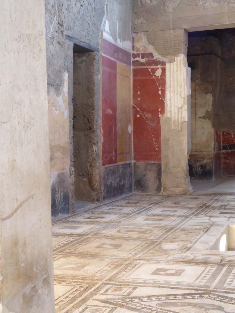 I.7.1 Pompeii. January 2017. Looking across mosaic flooring in atrium towards south-east corner.
Foto Annette Haug, ERC Grant 681269 DCOR.

