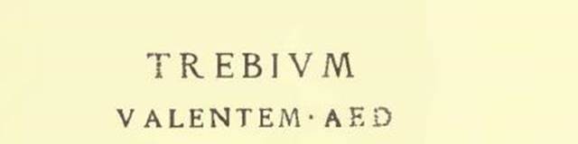 I.7.4-5 Pompeii. Trebium Valentem graffito CIL IV 7227.