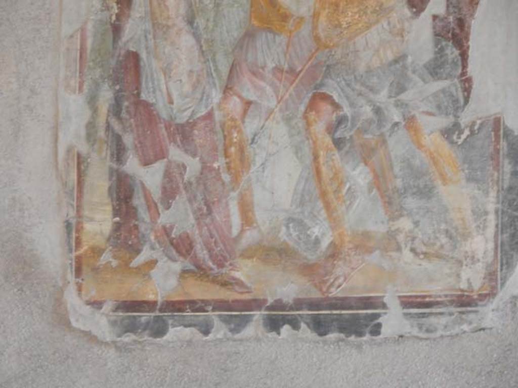 I.7.11 Pompeii. May 2017. Detail from wall painting of Helen and Menelaus, from east wall. Photo courtesy of Buzz Ferebee.
