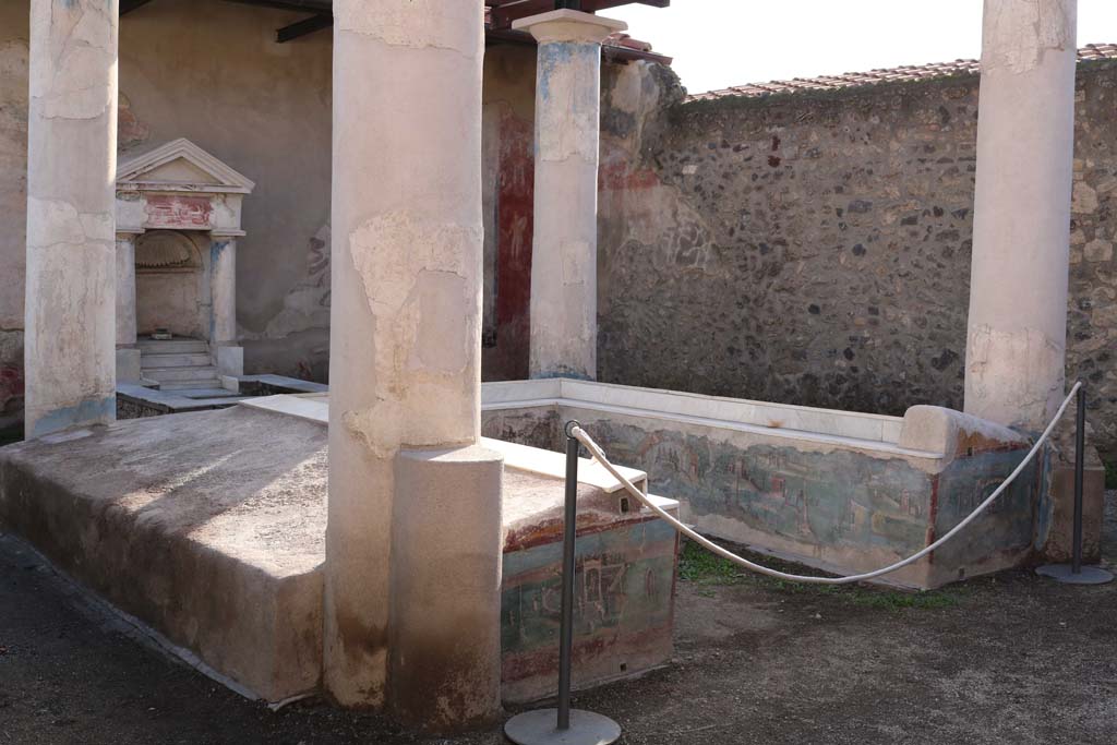I.7.12 Pompeii. December 2018. Looking south-west across garden area. Photo courtesy of Aude Durand.