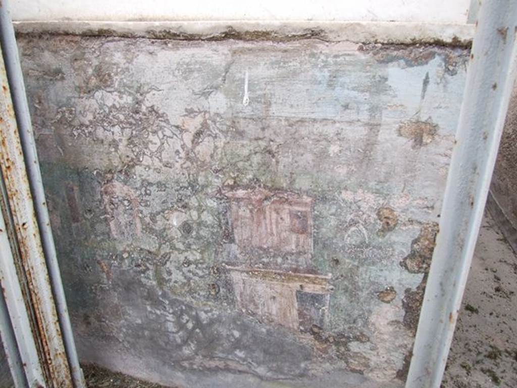 I.7.12 Pompeii. December 2006. Painted panel on inside of summer triclinium at south end on east side.