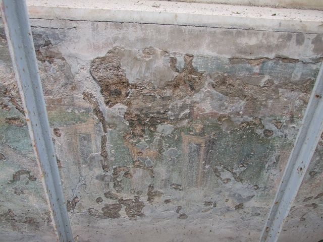 I.7.12 Pompeii. December 2006. Painted panel on inside of summer triclinium on east side, (west wall).