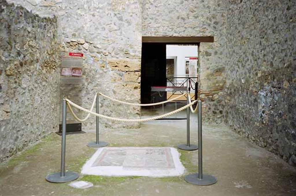 I.8.9 Pompeii. March 2010. Room 2, oecus. Looking north towards bar-room in I.8.8. Photo courtesy of Rick Bauer.

