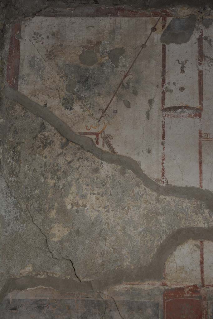 I.8.17 Pompeii. March 2019. Room 7, detail from upper south wall at east end.   
Foto Annette Haug, ERC Grant 681269 DÉCOR.
