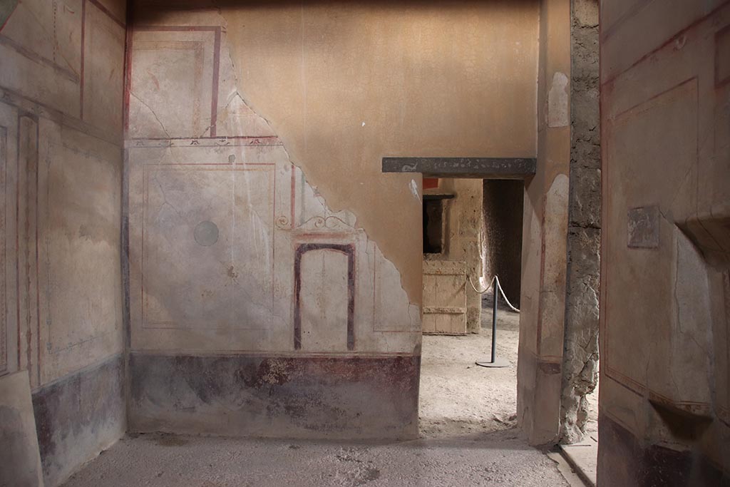 I.8.17 Pompeii. October 2024. Room 14, looking towards east wall. Photo courtesy of Klaus Heese.