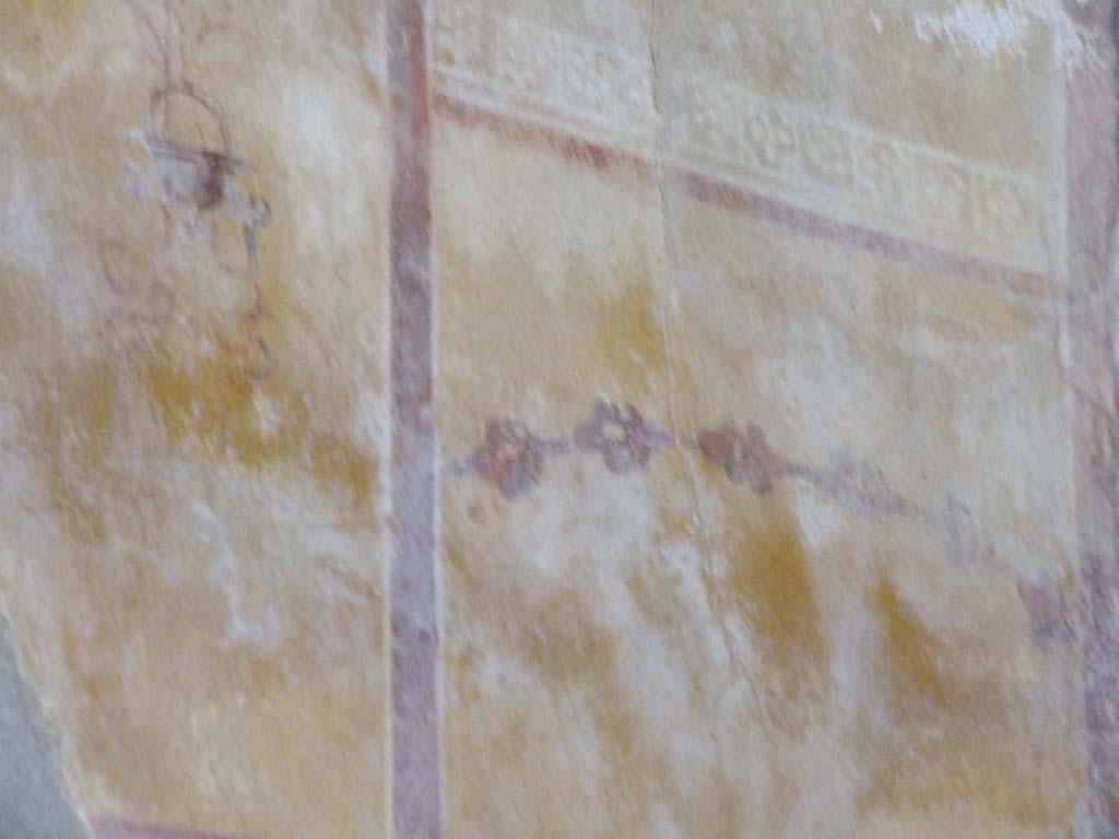 I.9.3 Pompeii. March 2009. Room 10, painted decoration on east wall.