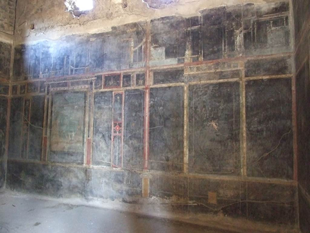 I.9.5 Pompeii. March 2009. Room 10. Triclinium. East wall.