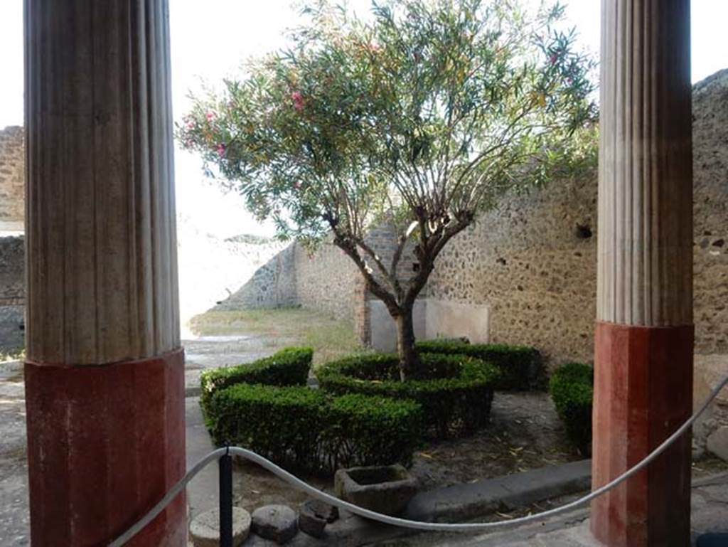 I.9.5 Pompeii. May 2017. Looking south from portico across garden area. Photo courtesy of Buzz Ferebee.
