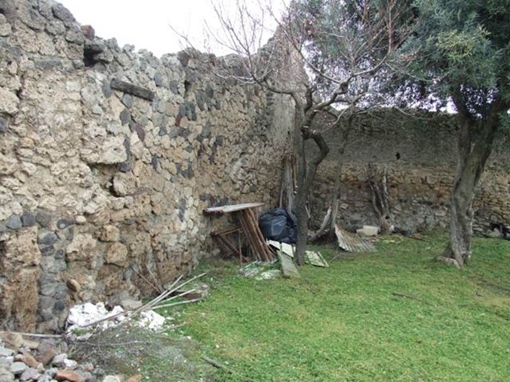 I.9.14 Pompeii. March 2009. Room 1, upper garden area. North-east corner.