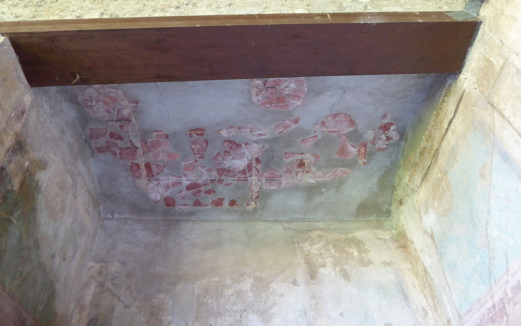 I.10.4 Pompeii. September 2018. Alcove 25, ceiling.
Foto Annette Haug, ERC Grant 681269 DÉCOR.
