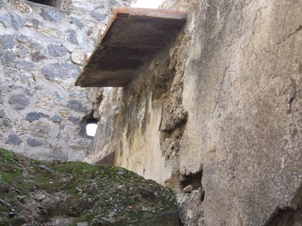 I.10.5 Pompeii. December 2007. Looking into I.10.6 over the top of the remains of the stairs to upper floor.