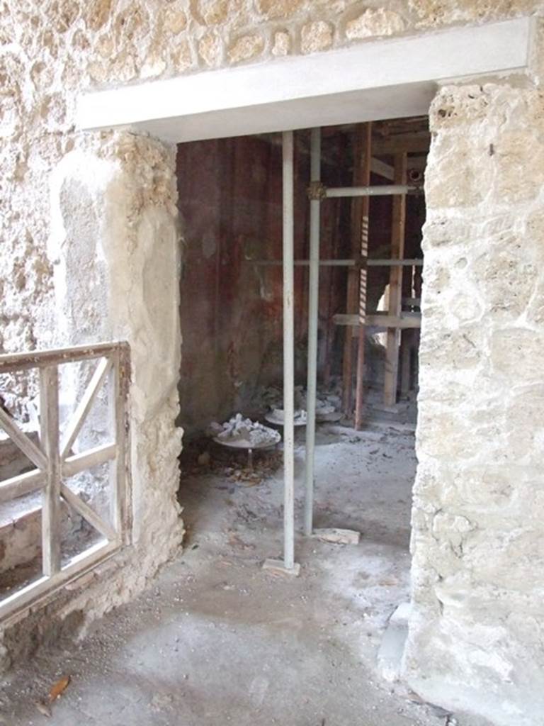 I.10.7 Pompeii. March 2009.  Door in south wall of Room 8.