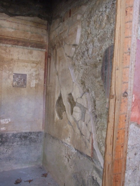 I.10.11 Pompeii. March 2009. 
Room 2, looking towards doorway to room 7, in south-east corner of atrium.  

