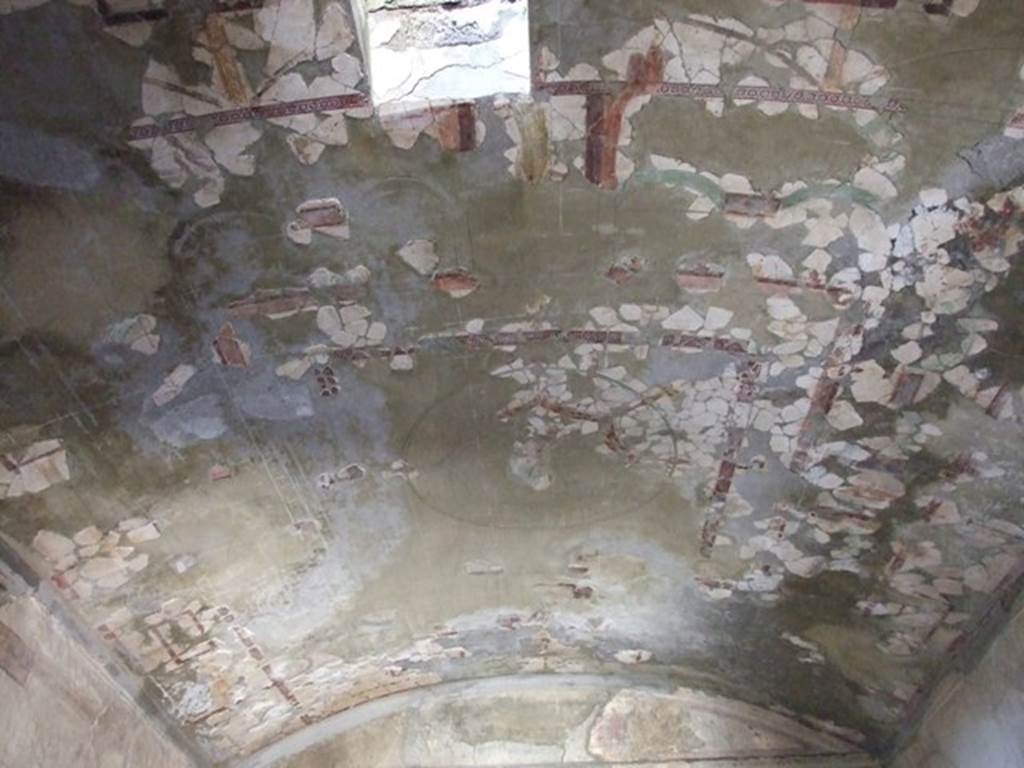 I.10.11 Pompeii.  March 2009.  Room 8.  Triclinium.  Ceiling.