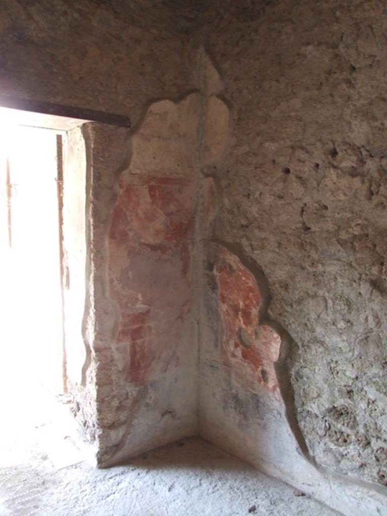 I.10.11 Pompeii. March 2009. Room 11, north-west corner of oecus.  