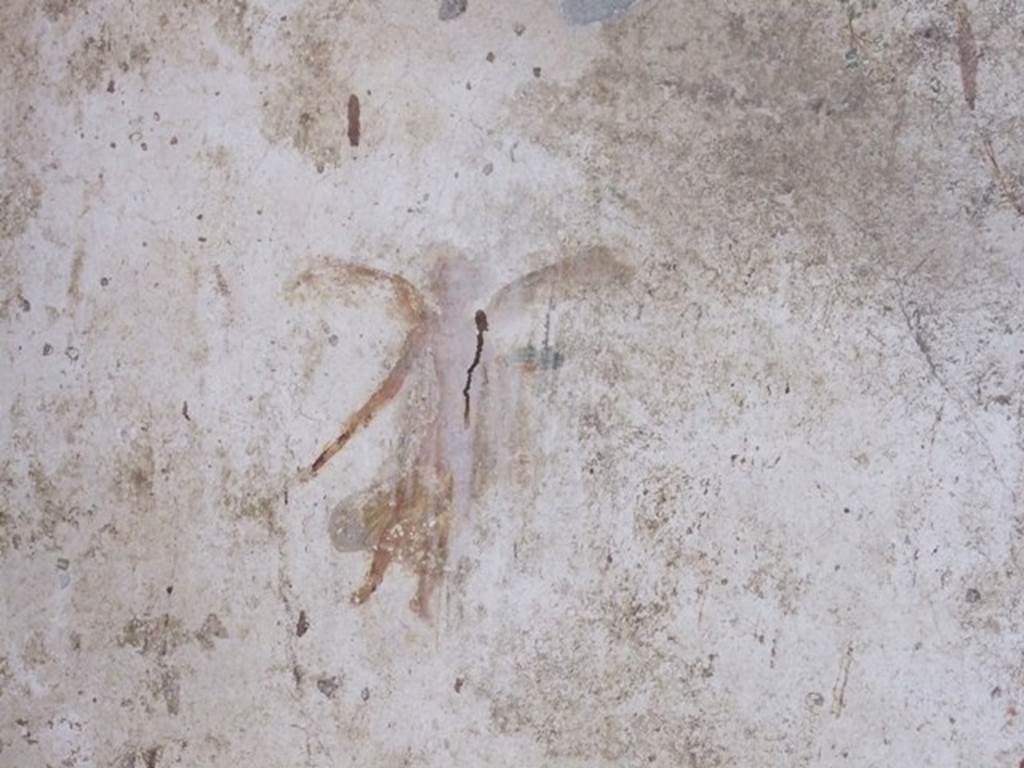 I.11.6 Pompeii. March 2009. Room 4, painted flying figure at west end of north wall.