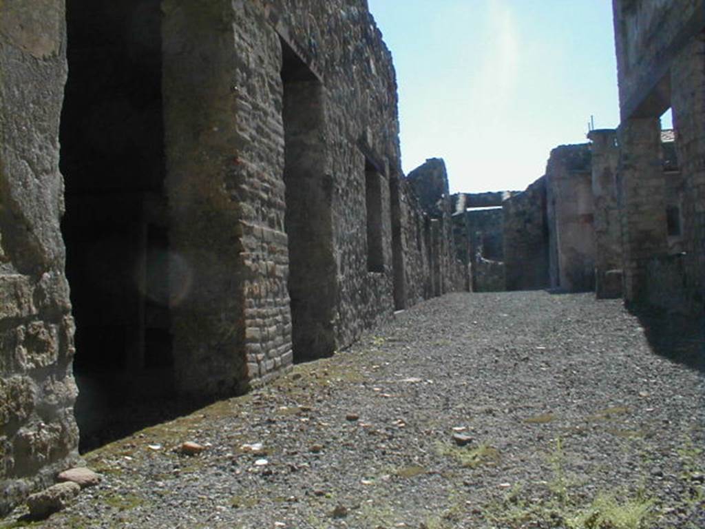 I.11.9 Pompeii. May 2005. Looking west from doorway.  