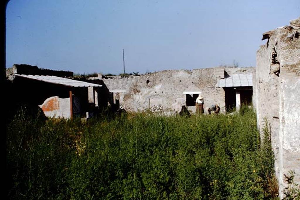 I.11.10 Pompeii. 1964.  A discovery in the north-west corner.   Photo by Stanley A. Jashemski.
Source: The Wilhelmina and Stanley A. Jashemski archive in the University of Maryland Library, Special Collections (See collection page) and made available under the Creative Commons Attribution-Non Commercial License v.4. See Licence and use details.
J64f1460

