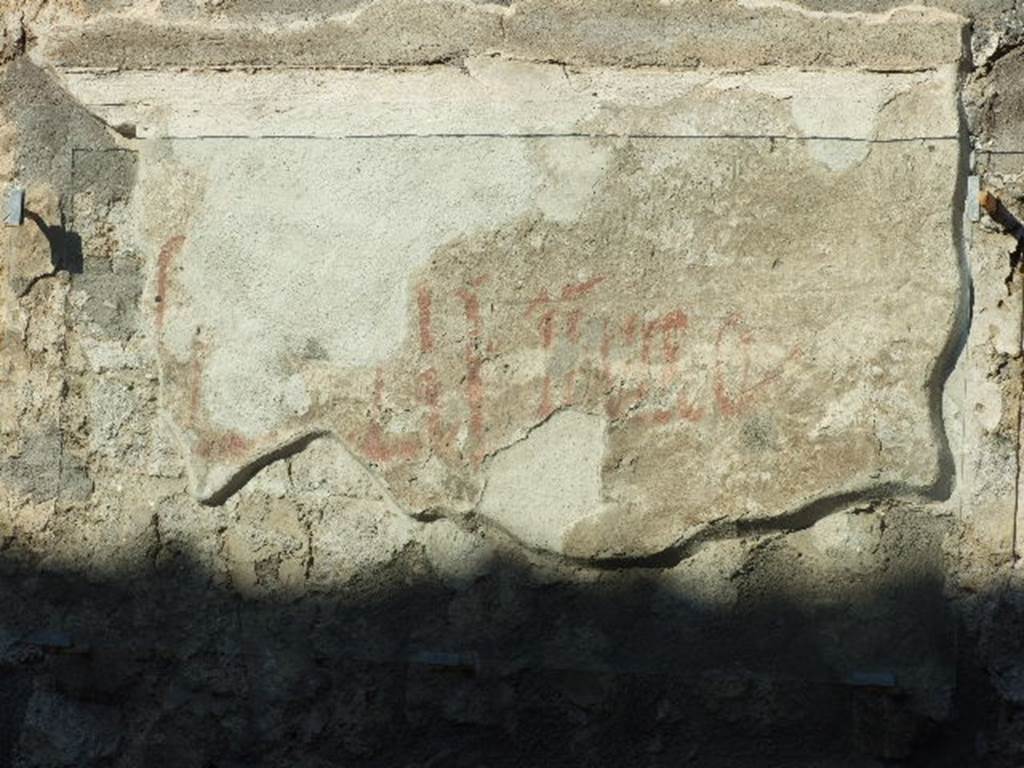 I.11.11 Pompeii. December 2006. Graffito on east (right) of entrance doorway – CIL IV 9852. 
According to Epigraphik-Datenbank Clauss/Slaby (See www.manfredclauss.de), this read -

Felicem  IIvir(um)  o(ro)  v(os)  f(aciatis)     [CIL IV 9852]
