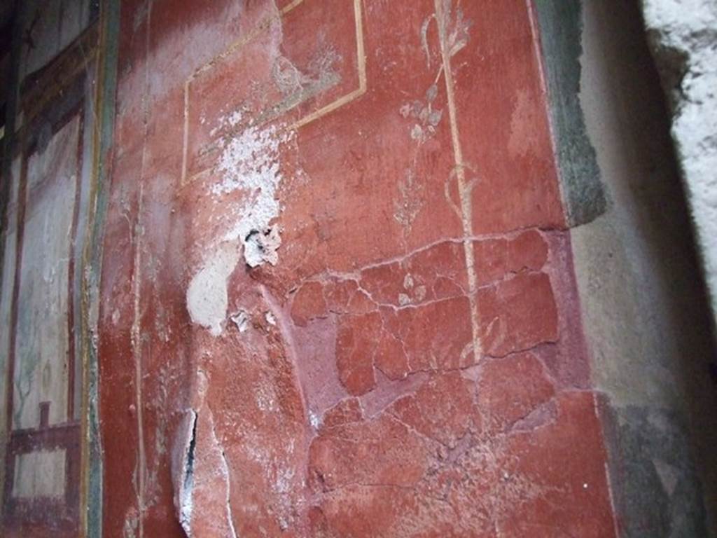 I.11.15 Pompeii. December 2007. Room 9, east wall in south-east corner of room on west side of garden.