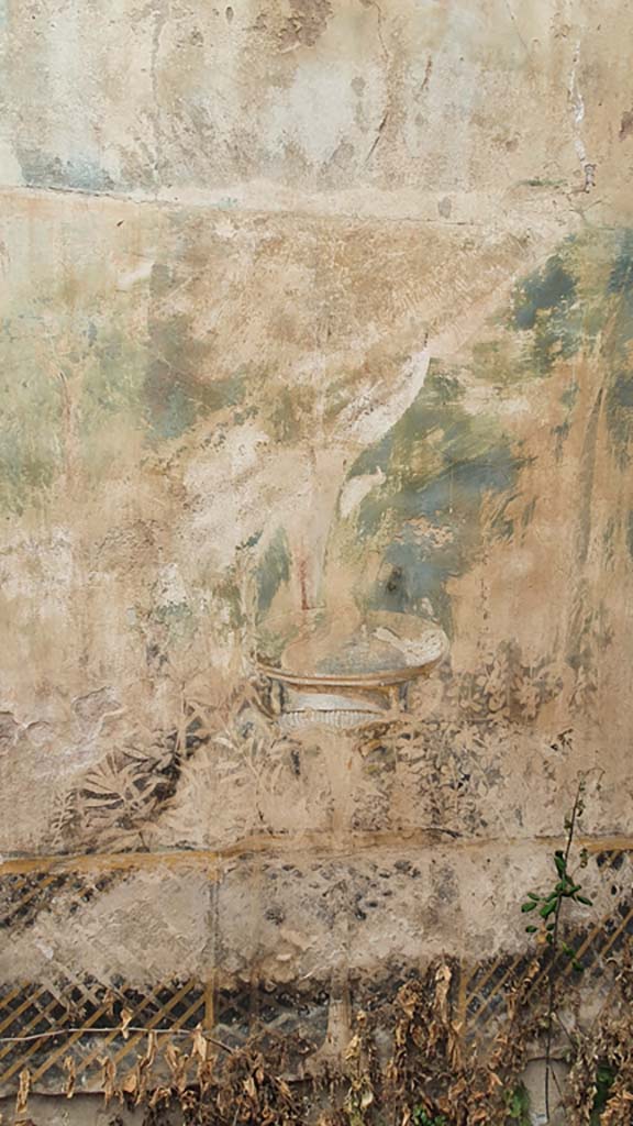 I.11.16 Pompeii. July 2021. Room 6, detail of painted urn from north wall at east end. 
Foto Annette Haug, ERC Grant 681269 DÉCOR.
