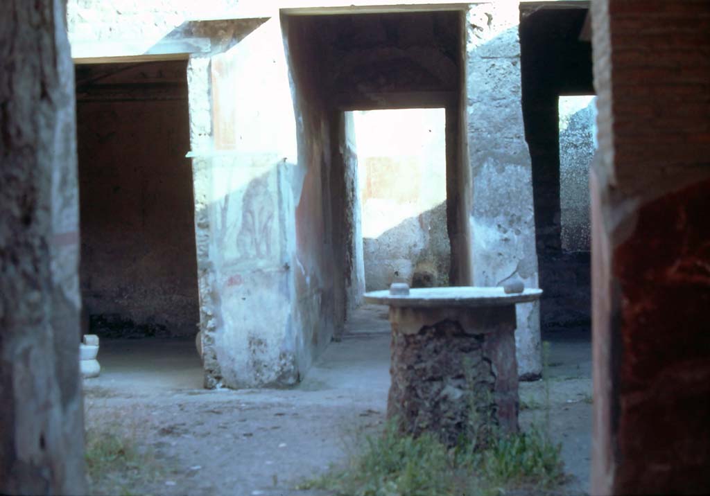 I.12.3 Pompeii, 7th August 1976. Room 1, looking south to rear.
Photo courtesy of Rick Bauer, from Dr George Fay’s slides collection.