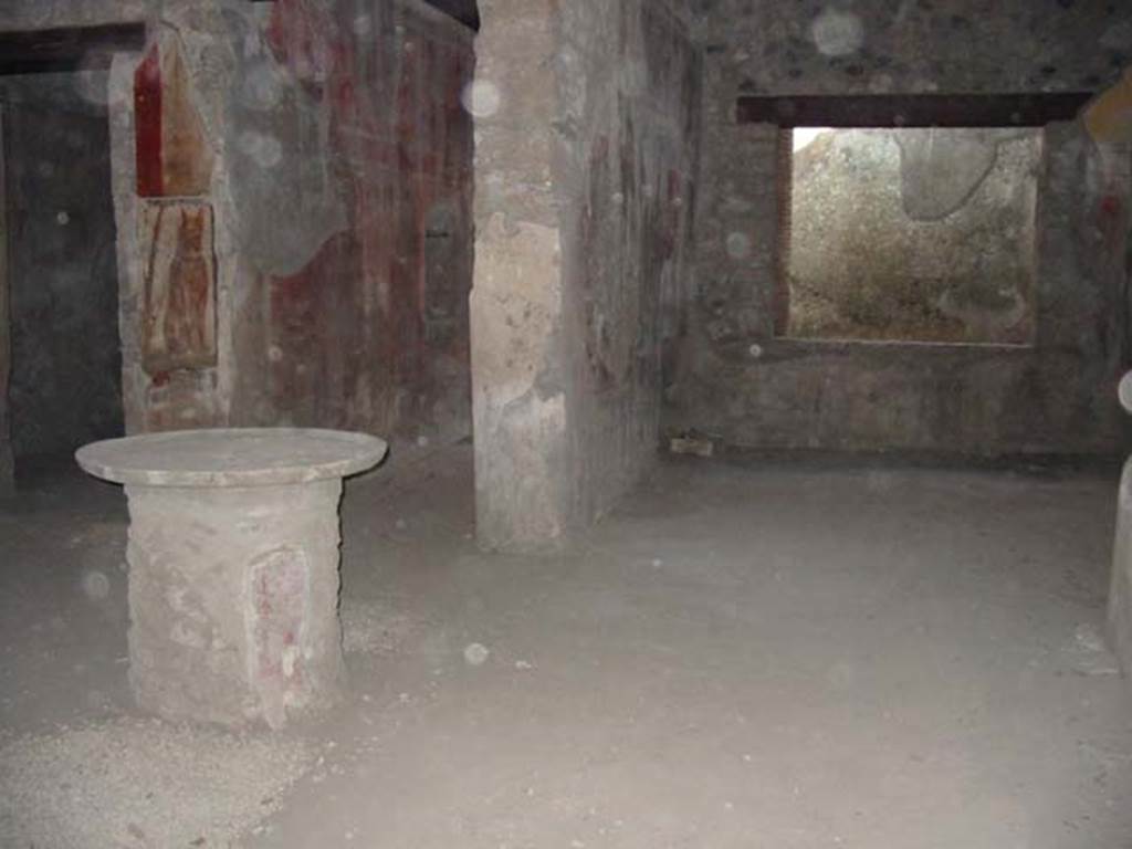 I.12.3 Pompeii. May 2003. Room 1, looking south to Room 3, the windowed triclinium.
Photo courtesy of Nicolas Monteix.