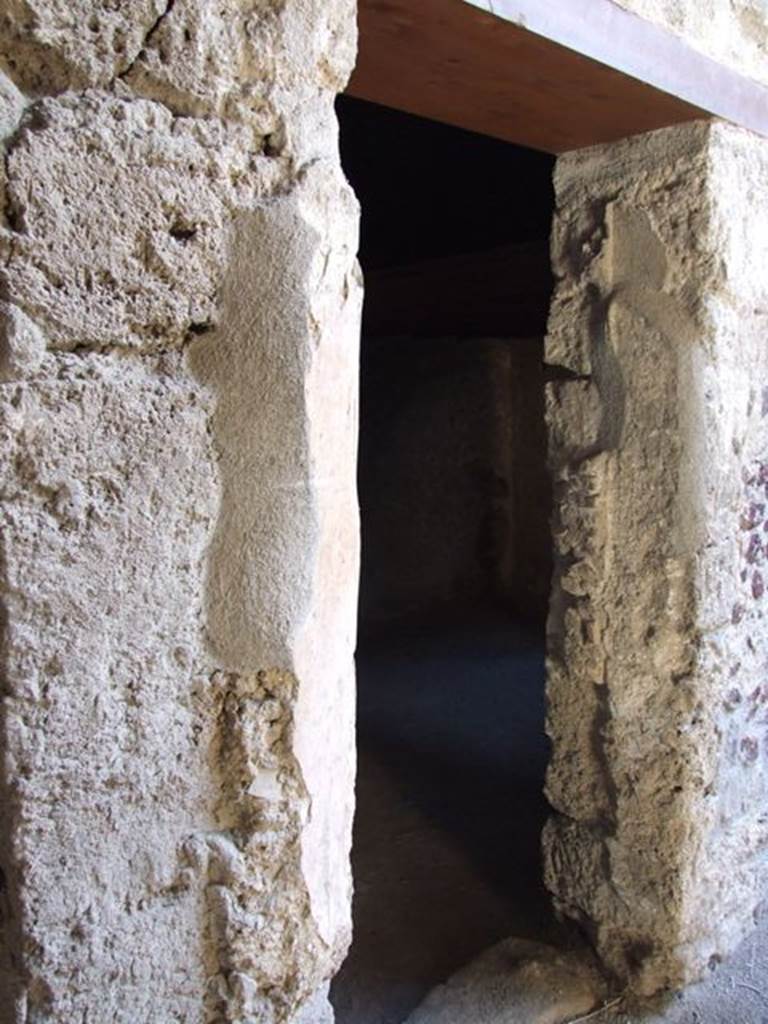 I.12.3 Pompeii. March 2009. Doorway to room 4. Kitchen.