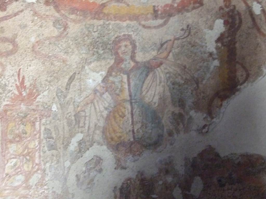 I.12.3 Pompeii. March 2009. Room 4. Lararium. Detail of Lar.