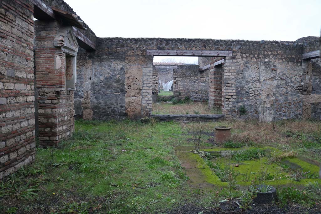 I.13.12 Pompeii. December 2018. Looking north across atrium and impluvium. Photo courtesy of Aude Durand.