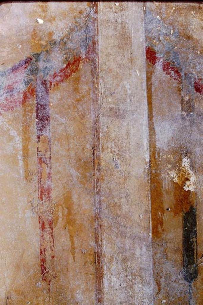 I.15.1 Pompeii, 1968. Tablinum, after cleaning the wall! 
Detail between the second and third panels from north end of east wall.  
Photo by Stanley A. Jashemski.
Source: The Wilhelmina and Stanley A. Jashemski archive in the University of Maryland Library, Special Collections (See collection page) and made available under the Creative Commons Attribution-Non Commercial License v.4. See Licence and use details.
J68f1265
