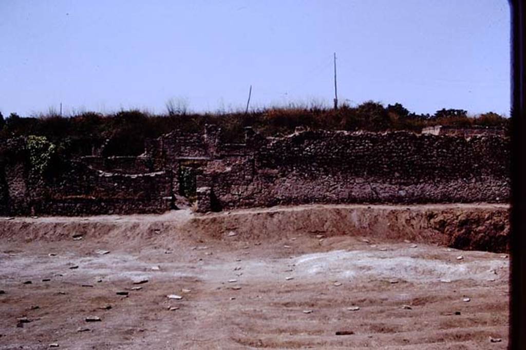 I.15.3 Pompeii. 1972. Looking west towards doorway at I.15.4. Photo by Stanley A. Jashemski. 
Source: The Wilhelmina and Stanley A. Jashemski archive in the University of Maryland Library, Special Collections (See collection page) and made available under the Creative Commons Attribution-Non Commercial License v.4. See Licence and use details. J72f0582
