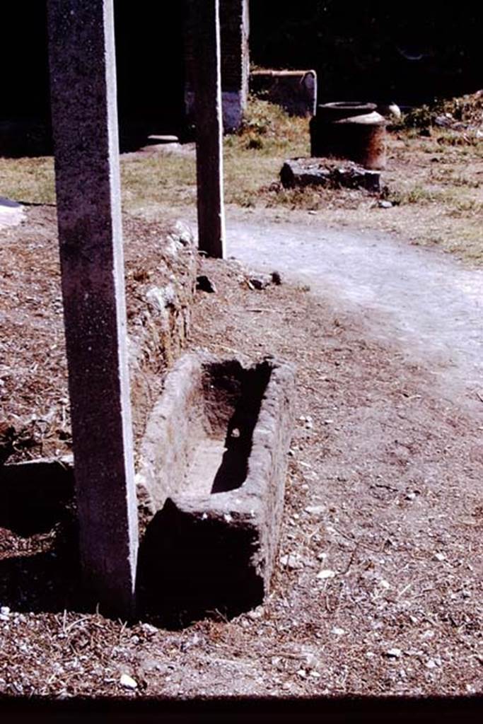 I.20.1 Pompeii. 1972. Looking eastwards. Photo by Stanley A. Jashemski.
Source: The Wilhelmina and Stanley A. Jashemski archive in the University of Maryland Library, Special Collections (See collection page) and made available under the Creative Commons Attribution-Non Commercial License v.4. See Licence and use details. J72f0561