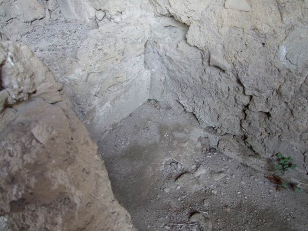 II.1.9 Pompeii. March 2009. North-west corner of latrine.