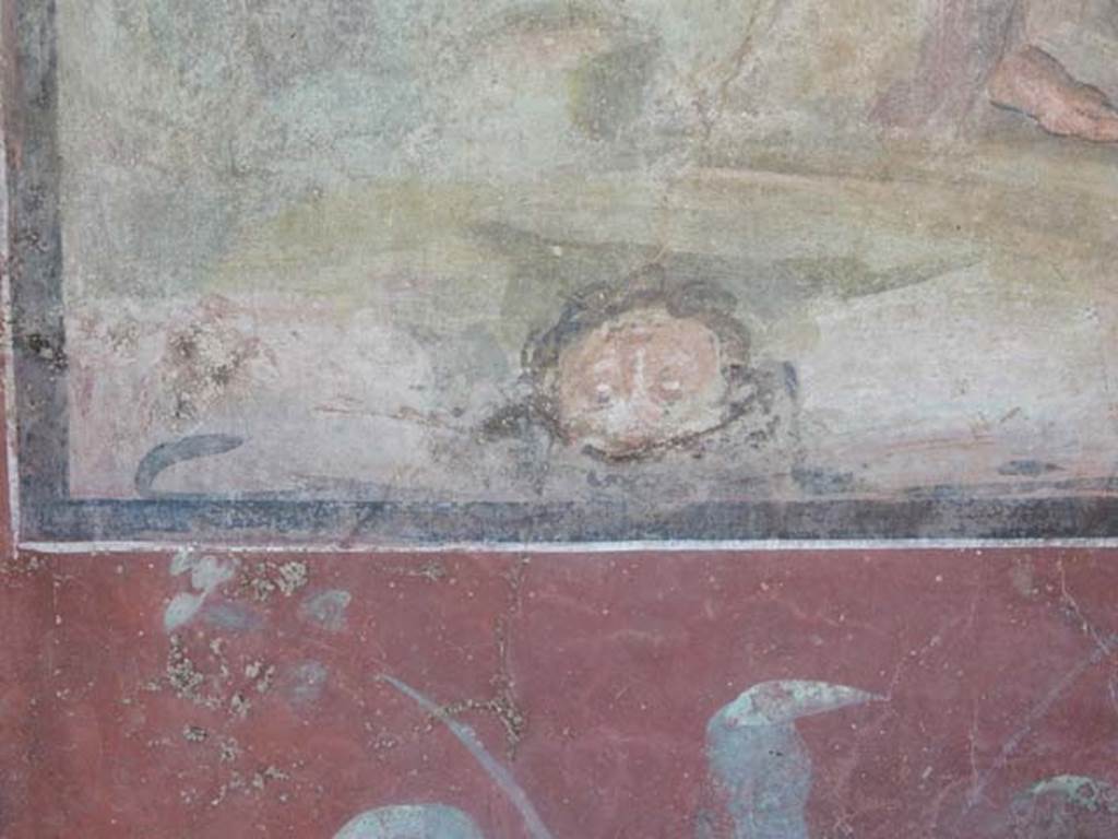 II.2.2 Pompeii. May 2016.  Room “k”, detail from painting of Narcissus on east wall of summer dining room. Photo courtesy of Buzz Ferebee.
