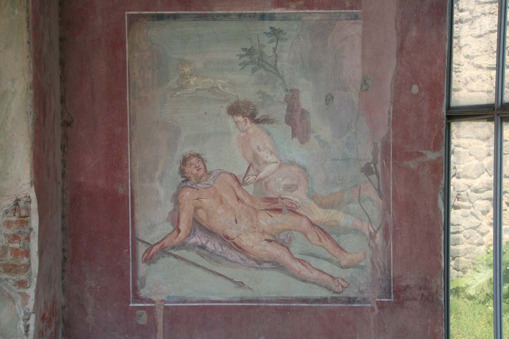 II.2.2 Pompeii. April 2011. Room “k”, painting of the myth of Pyramus and Thisbe. Photo courtesy of Klaus Heese.