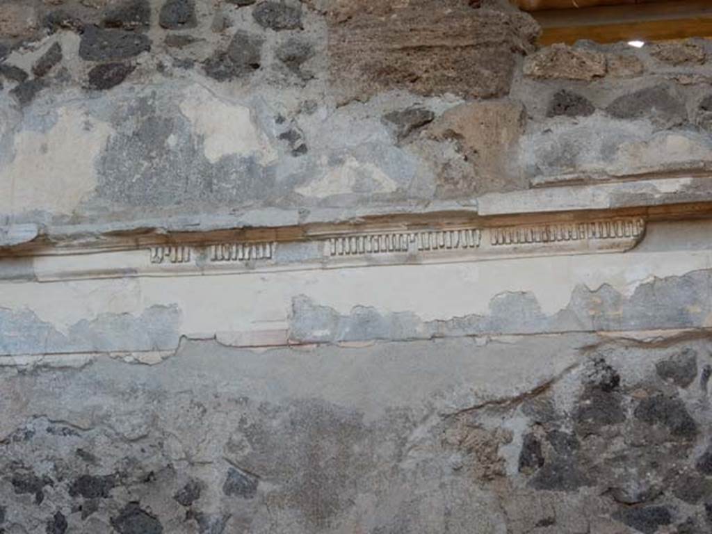 II.2.2 Pompeii. May 2016. Room 3, stucco on east wall. Photo courtesy of Buzz Ferebee.