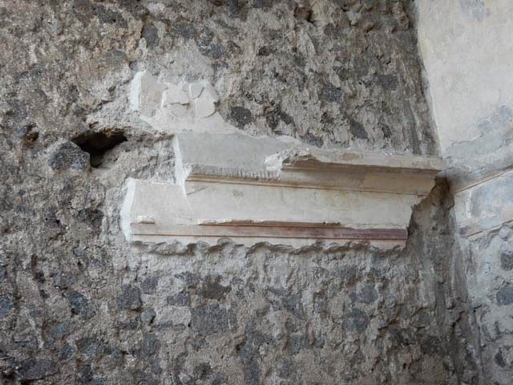 II.2.2 Pompeii. May 2016. Room 3, stucco on north wall. Photo courtesy of Buzz Ferebee.