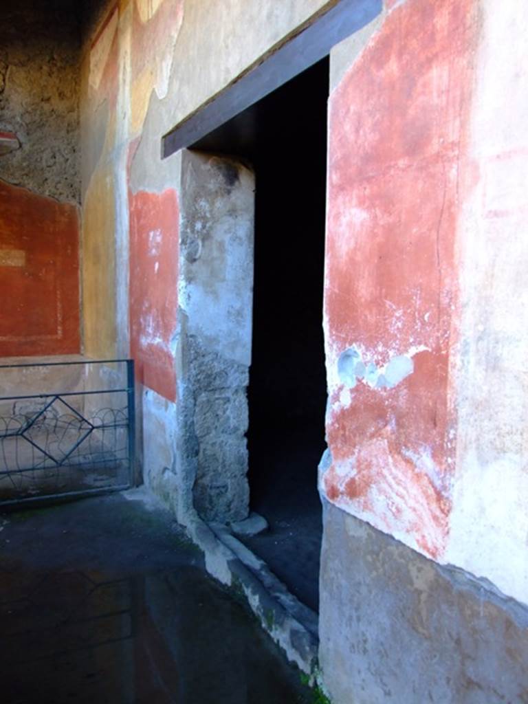 II.3.3 Pompeii.  March 2009.  Doorway to Room 16.