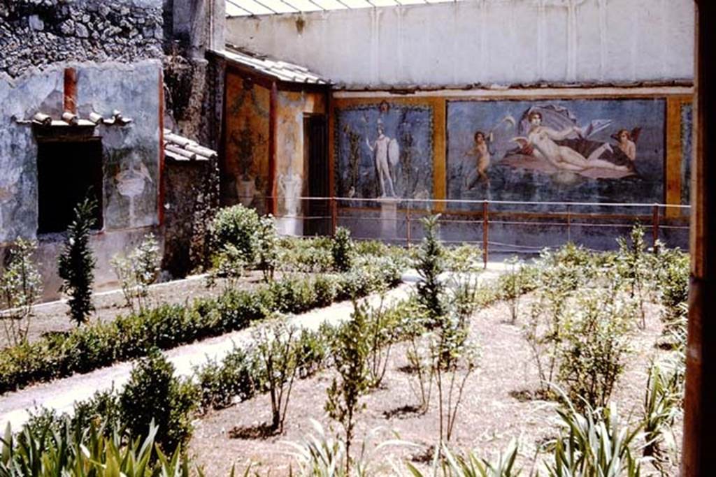 II.3.3 Pompeii. 1964. East side of garden area with window to room 10, on the left.  Photo by Stanley A. Jashemski.
Source: The Wilhelmina and Stanley A. Jashemski archive in the University of Maryland Library, Special Collections (See collection page) and made available under the Creative Commons Attribution-Non Commercial License v.4. See Licence and use details.
J64f1697
