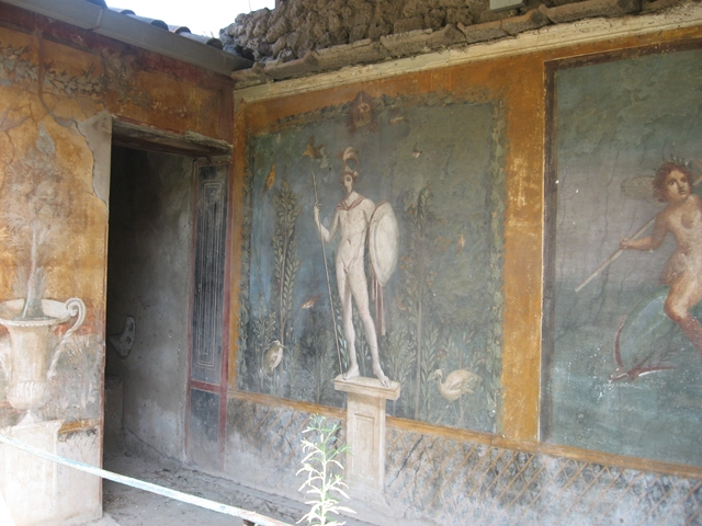 II.3.3 Pompeii.  July 2007.  Doorway to Room 17, in south east corner of garden. Photograph courtesy of Kathryn Breen.
